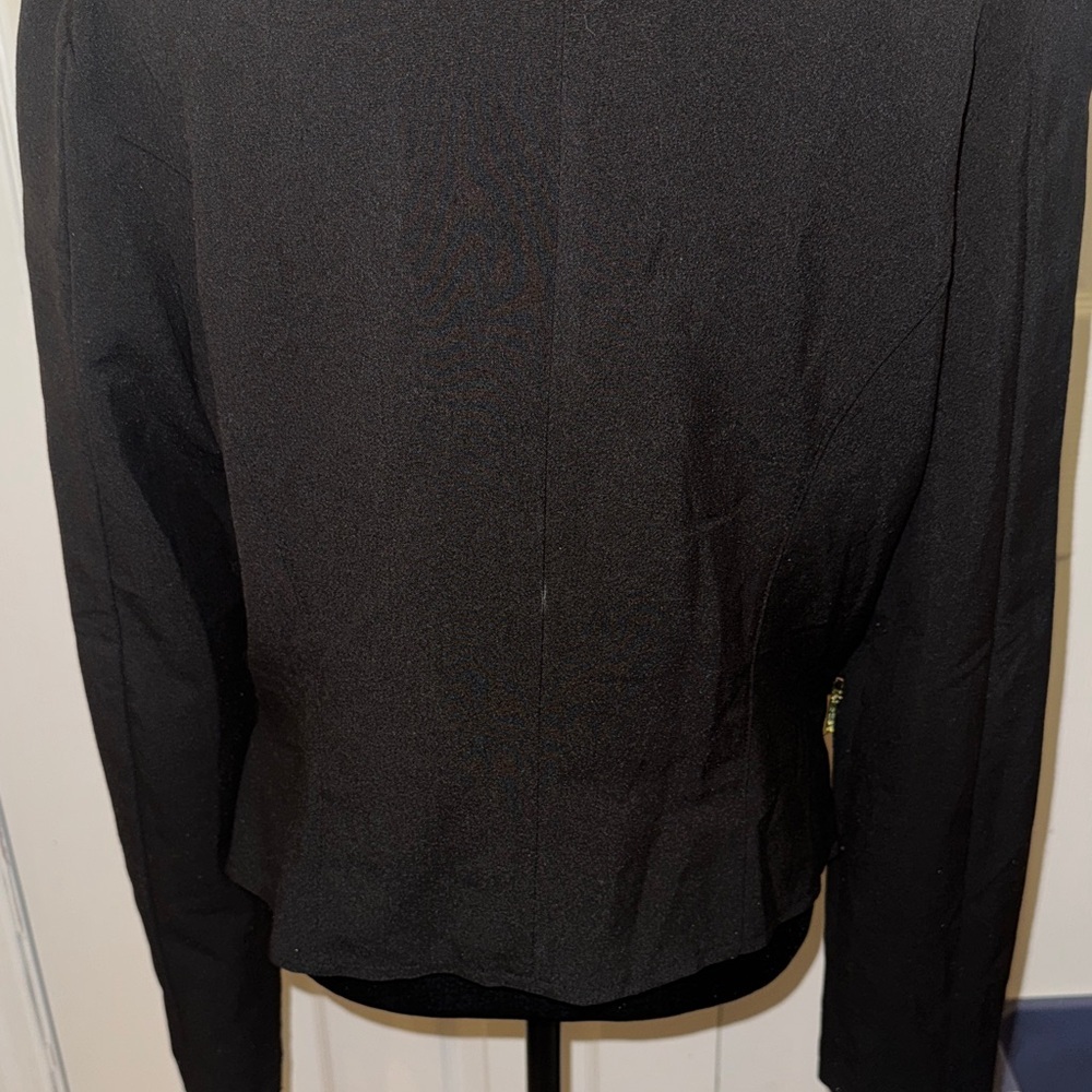2B Bebe Black Asymmetrical Blazer - Picture 8 of 14